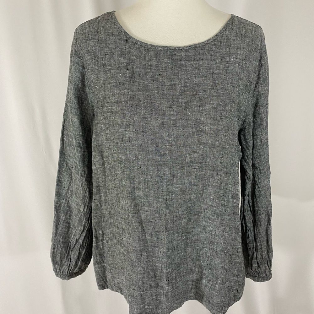 NWOT Tahari 💯% Linen Long Sleeve Blouse